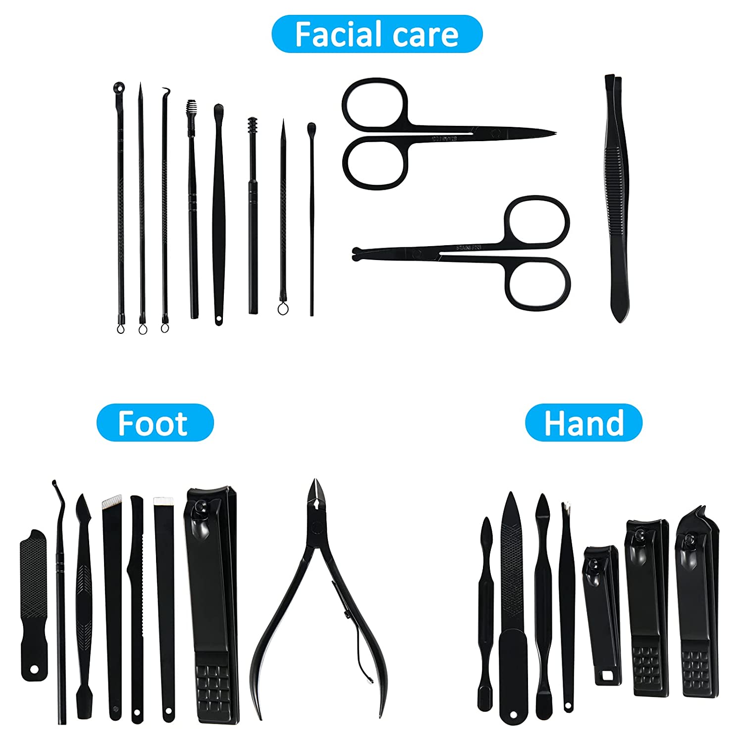 Manicure Set Professional Nail Clipper Kit-26 Pieces Stainless Steel Manicure Kit,nail Care Tools With Luxurious Travel Case - Image 3